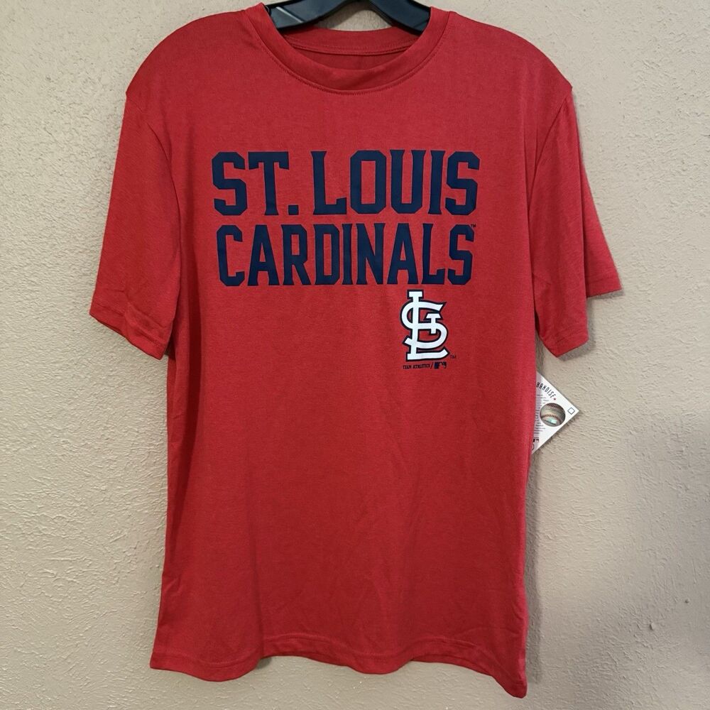 St. Louis Cardinals T Shirt Boys XL (14/16) MLB Baseball NWT Red Genuine